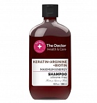 The DOCTOR Health&care  matu stiprinošs šampūns ,keratīns + arginīns + biotīns ,355 ml