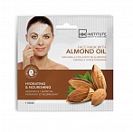 IDC INSTITUTE ''Almond Oil' mitrinoša,barojoša auduma maska sejai  ar mandeļu eļļu,23g